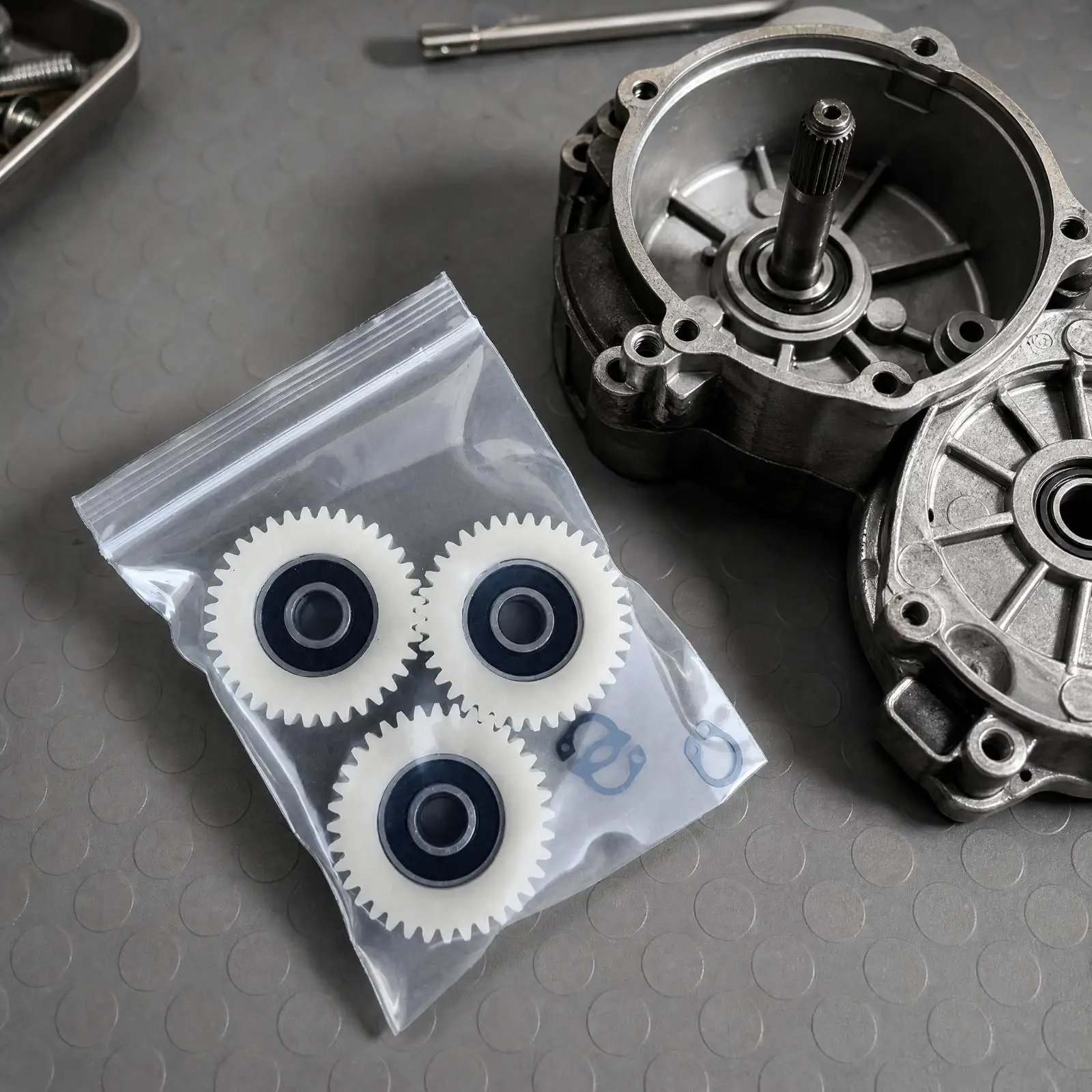 Nylon E-bike Motor Gear with Bearing for Electric Bicycle Drivetrain Replacement