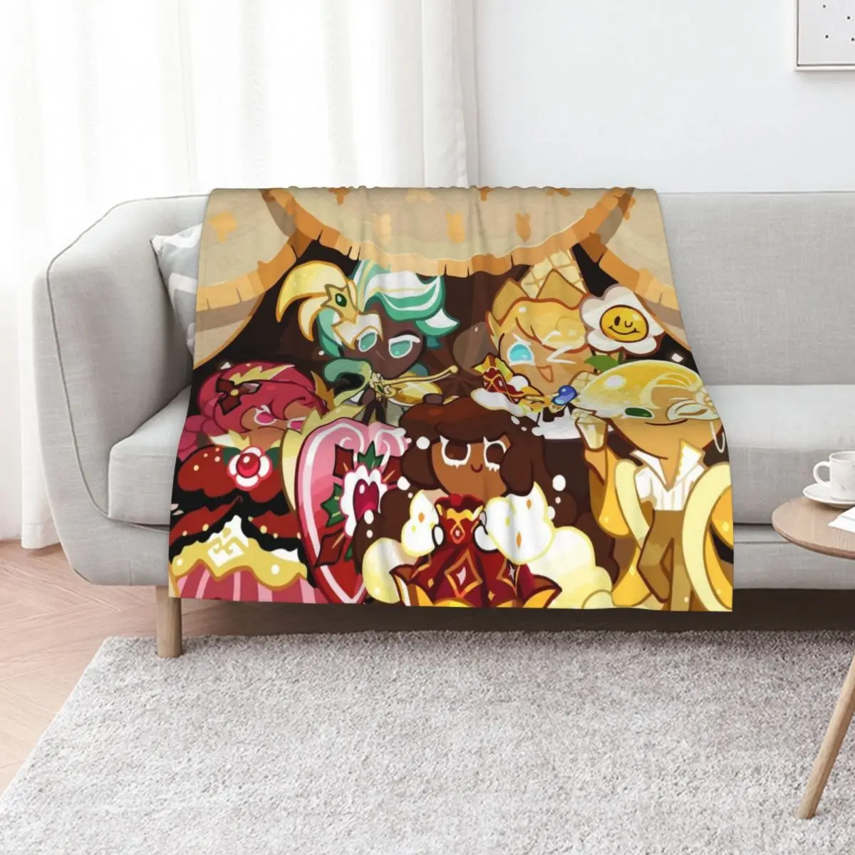 

Christmas in Cookie run kingdom Throw Blanket Thins Summer Beddings manga Luxury Designer Blankets