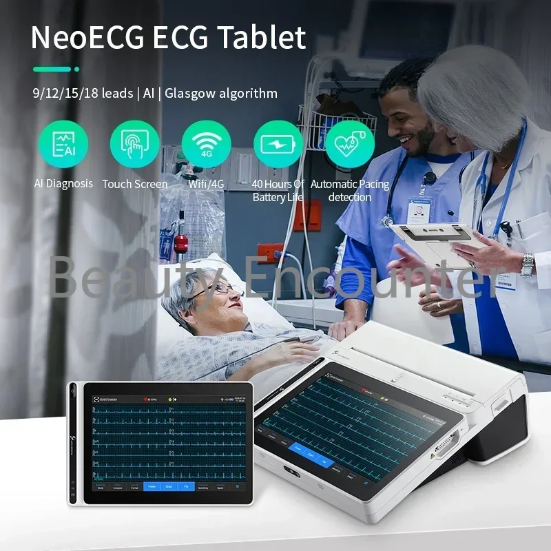 Neoecg T180 Chinese Supplier Lepu Smart Wearable Real-Time Sampling High-Precision ECG Tablet Computer