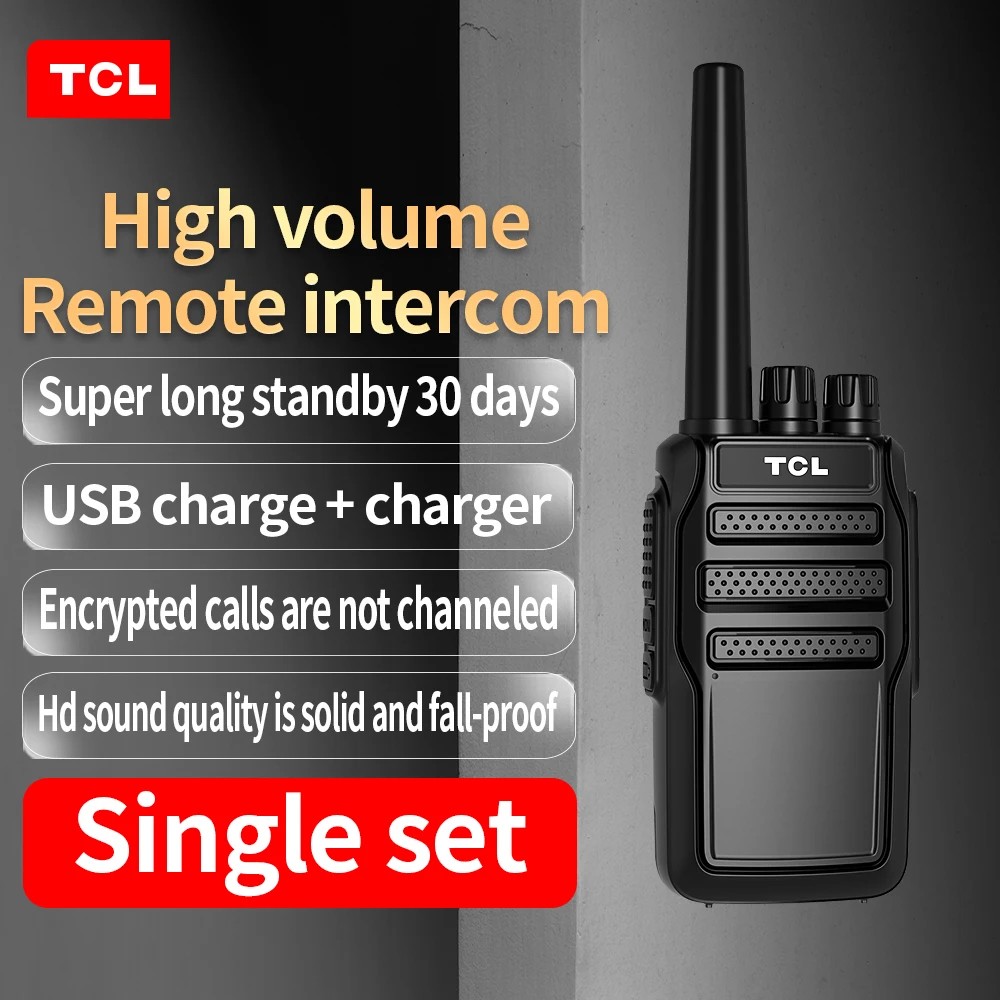 Tcl Ht8 Walkie-Talkie Ultra Lange Stand-By High Power Remote Professionele Civiele Hotel Ktv Office Site Buiten Draadloos