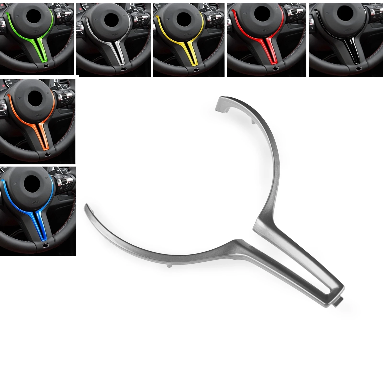 車のステアリングホイールフレーム,BMW mシリーズ,m2,f87,f80,m3,f82,m4,f10,m5,f15,x5m,f16,x6m用のトリムストリップ