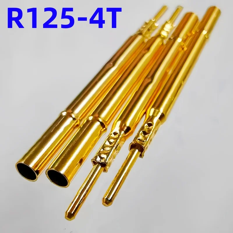 20/100PCS R125-4T Test Pin P125-B P125-B1 Receptacle Brass Tube Needle Sleeve Seat Crimp Connect Probe Sleeve 36mm Dia 2.36mm