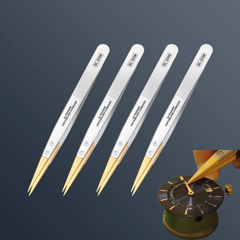 高級ピンセット-軽量プロフェッショナル時計修理ツール扱いやすいピンセット