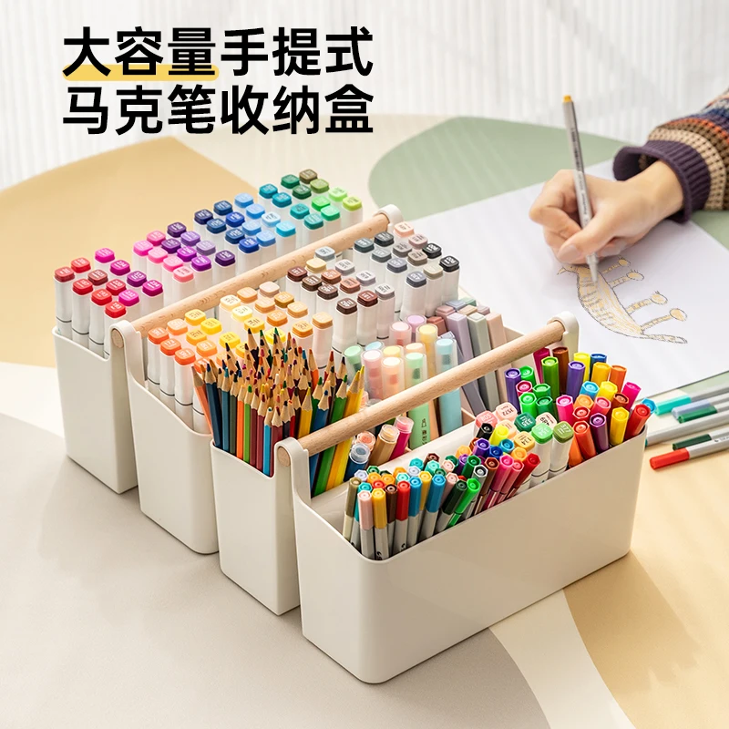 8 Grids Marker pen holder Art Pen Holder Desk Storage Box Pencil Holder Storage Box Desk Organizer Large Storage Containers box