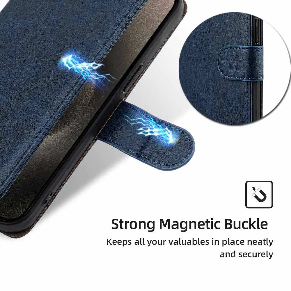 Wallet Magnetic Flip Leather Phone Case For Tecno Camon 30 20 19 Pro camon 20 30 Premier 19 Neo 18P With RFID Blocking Phone Bag