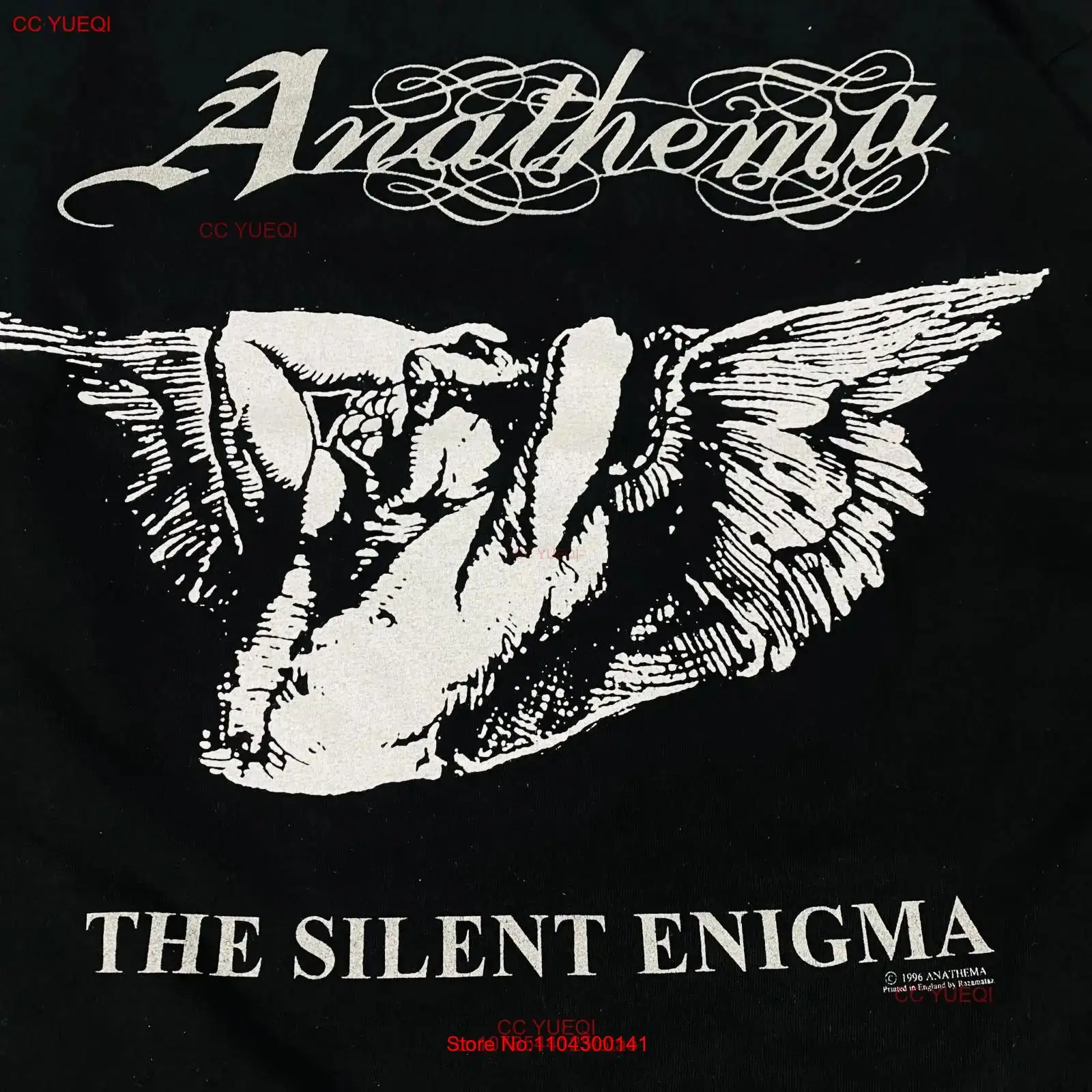 

Хлопковая черная футболка Anathema The Silent Enigma 1996 года всех размеров VC473, длинные или короткие рукава