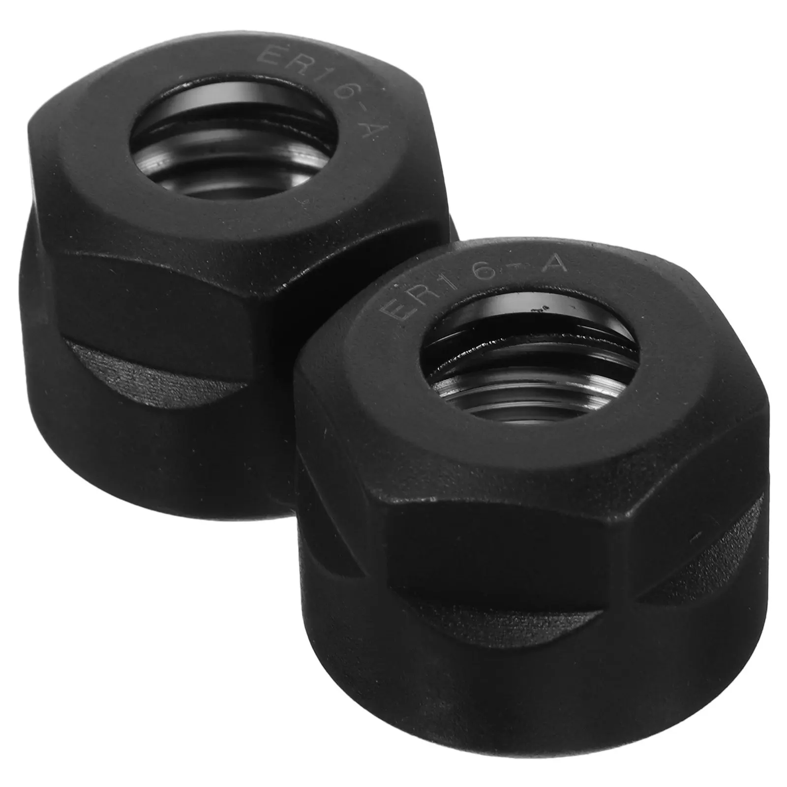 2Pcs Collet Chuck Nut Professional Steel Clamping Nut Precision Ground for Cnc Lathe Milling Cutter Router Bit Holder Repair