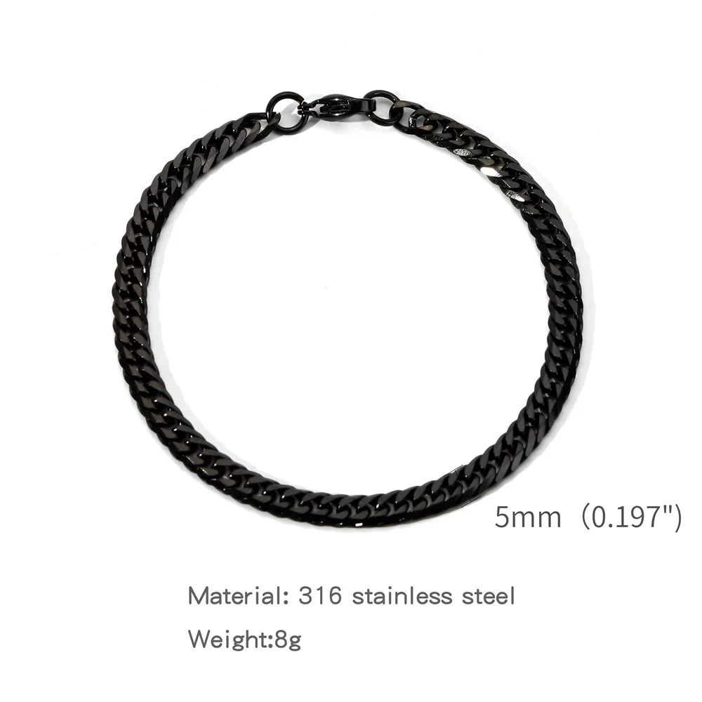 Gold Farbe Edelstahl Kubanischen Kette männer Armband Einfache Retro Armband Für Frauen Hip Hop Schmuck Trend Zubehör Geschenk