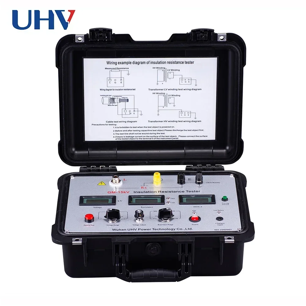 

Измеритель сопротивления изоляции GM-15кВ, высоковольтный мегомметр, тестер целостности цепи, цифровой измеритель сопротивления изоляции, тестер 2025