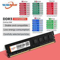 WALRAM DDR3 RAM 8GB 1333MHz 1600MHz Desktop Memory PC3 12800U 10600U Desktop 240Pins 1.5V Memoria RAM DDR3 Compatible Intel