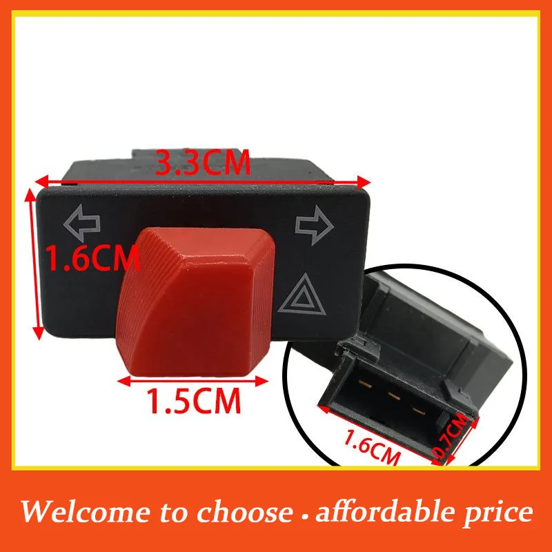 

[]Turn Signal Starter Switch Button For Scooter For GY6 Switches For 50cc 125cc Single Switch Button Moped Scooter Motorcycle