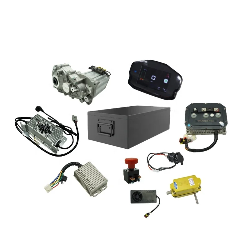 Motor de accionamiento medio con batería de litio, kits de Tren Eléctrico para Golf, CA 4000W 72V