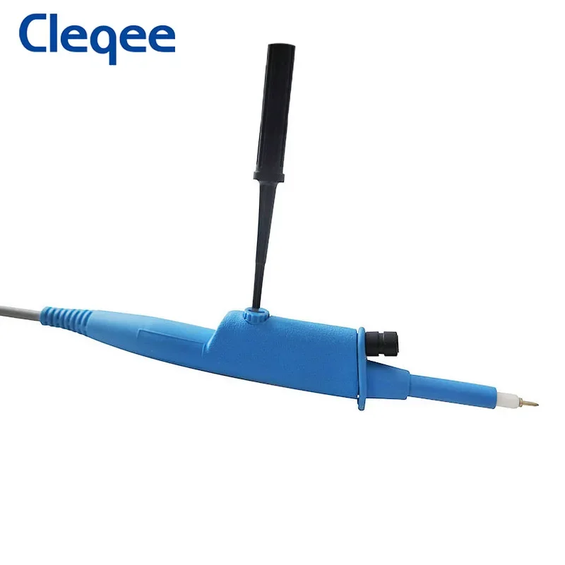 Cleqee P2300B 300MHz Oscilloscope Probe BNC Protective Cap  Scope Clip Probe 500MHz for Oscilloscope X10 10:1