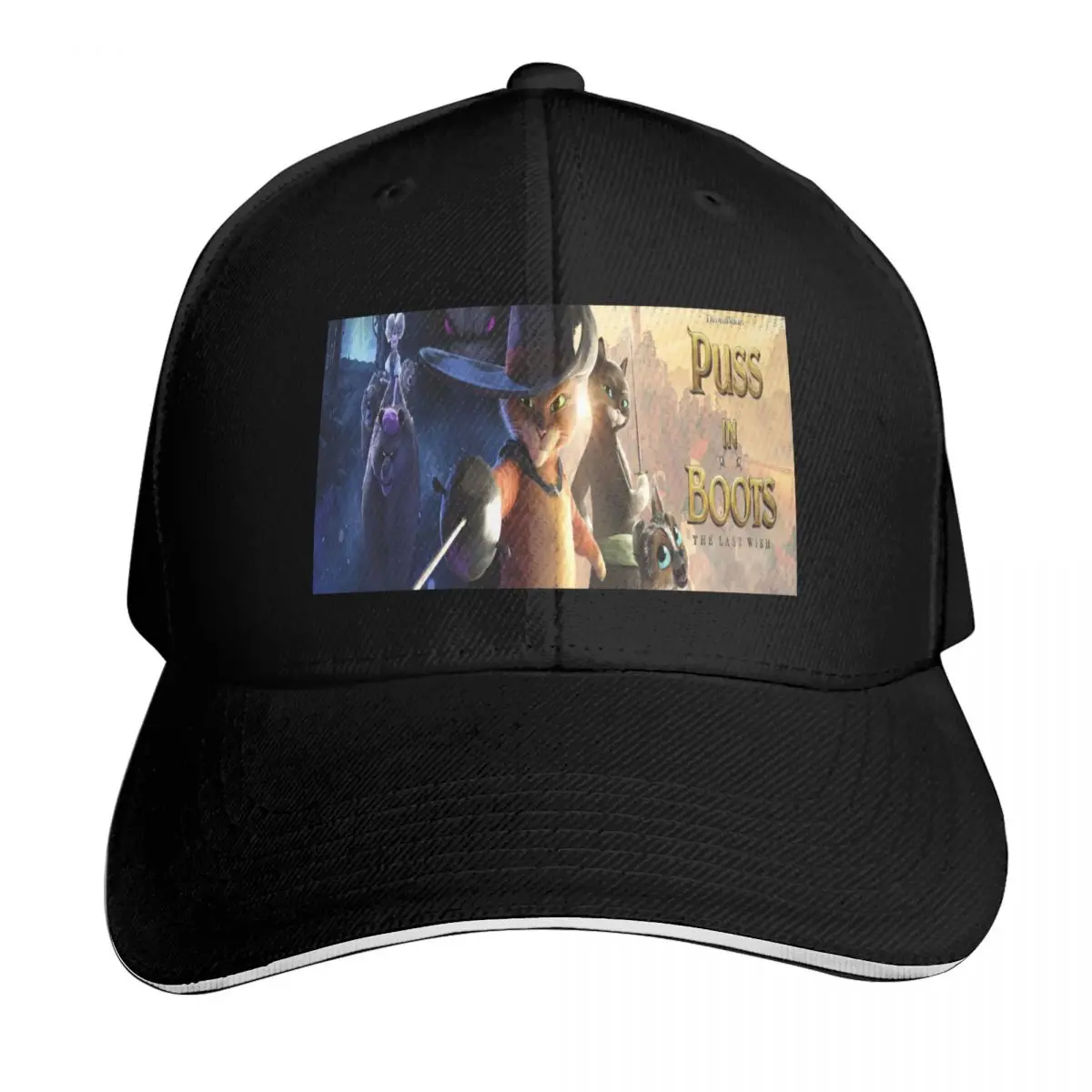 Puss In Boots The Last Wish Baseball Cap Breathable Mesh Back Adjustable Buckle Closure Moisture Wicking Quick Dry