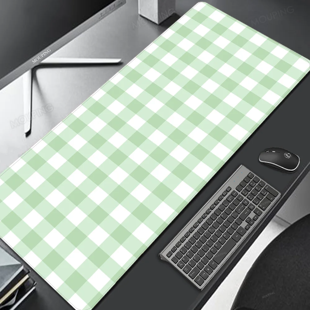 Pink Lattice Mouse Pad Kawaii Cute Mousepad Desk Mat Gaming Laptop Office Carpet Keyboard Mechanical Gamer Keyboard Mouse Mats