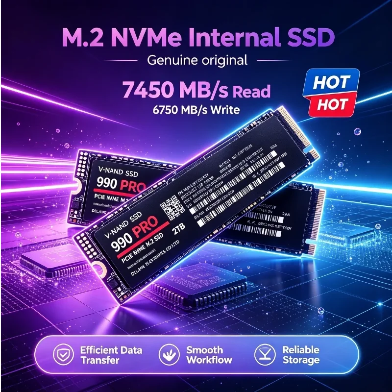 2026 New NVMe M2 Internal SSD 1TB 2TB Original Solid State Hard Drive NVMe Hard Disk Suitable for Desktop Laptop Notebook PC