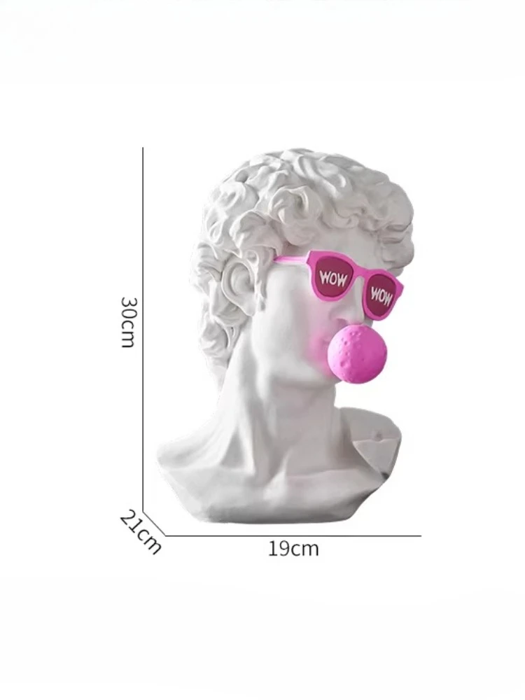 Blowing Bubbles David Modern Art Trend Creative Ornament Living Room TV Cabinet Wine Cabinet Niche High-end Decoration Sculpture