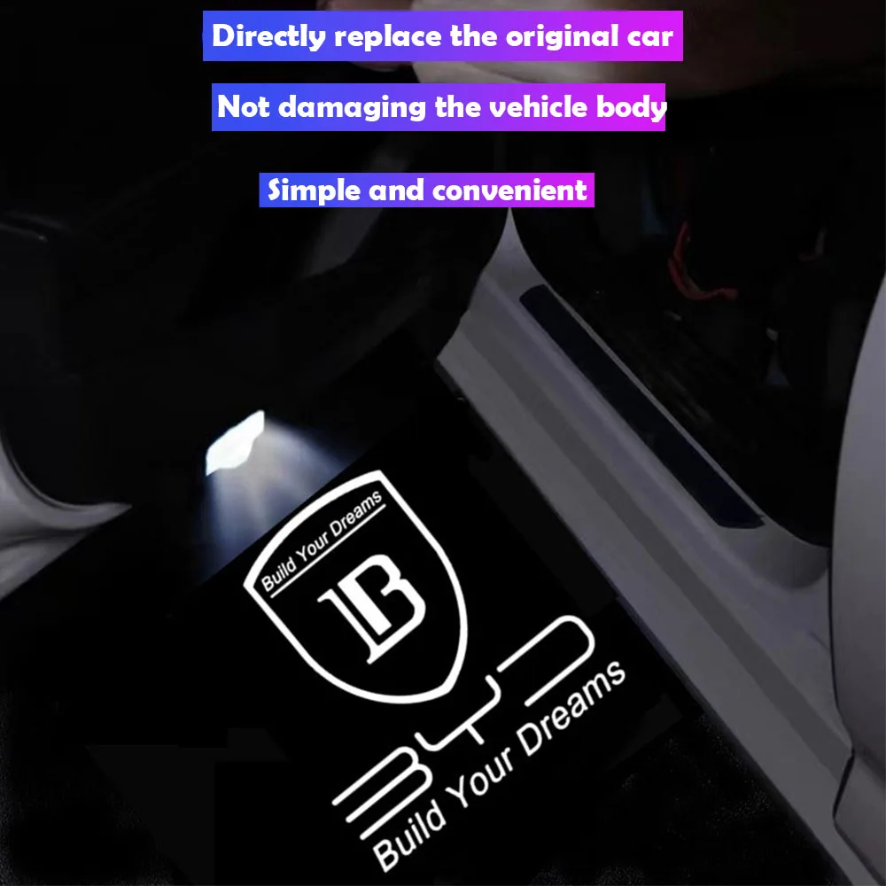 

For BYD Sealion 07 EV 2024 2025 Car Welcome Light Door Projection Atmosphere Light interior Modification Accessories