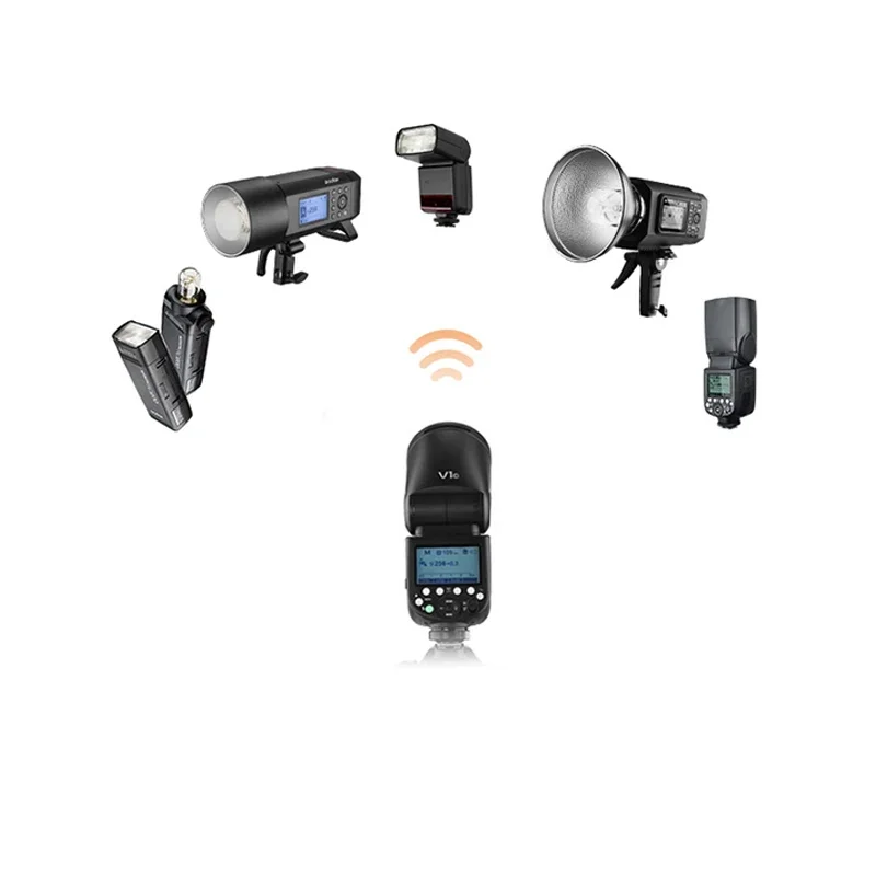 New V1 Flash Round Lamp Cap Set Top Hot Shoe Lithium Battery Camera External Photography Flash