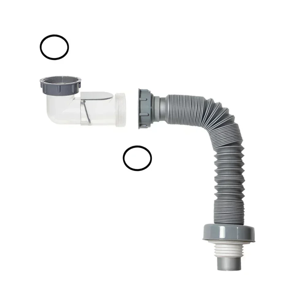 Fast Drainage Design Bathroom Hose Filter 117 Cm Hose Length Effective Debris Capture Stainless Steel Construction