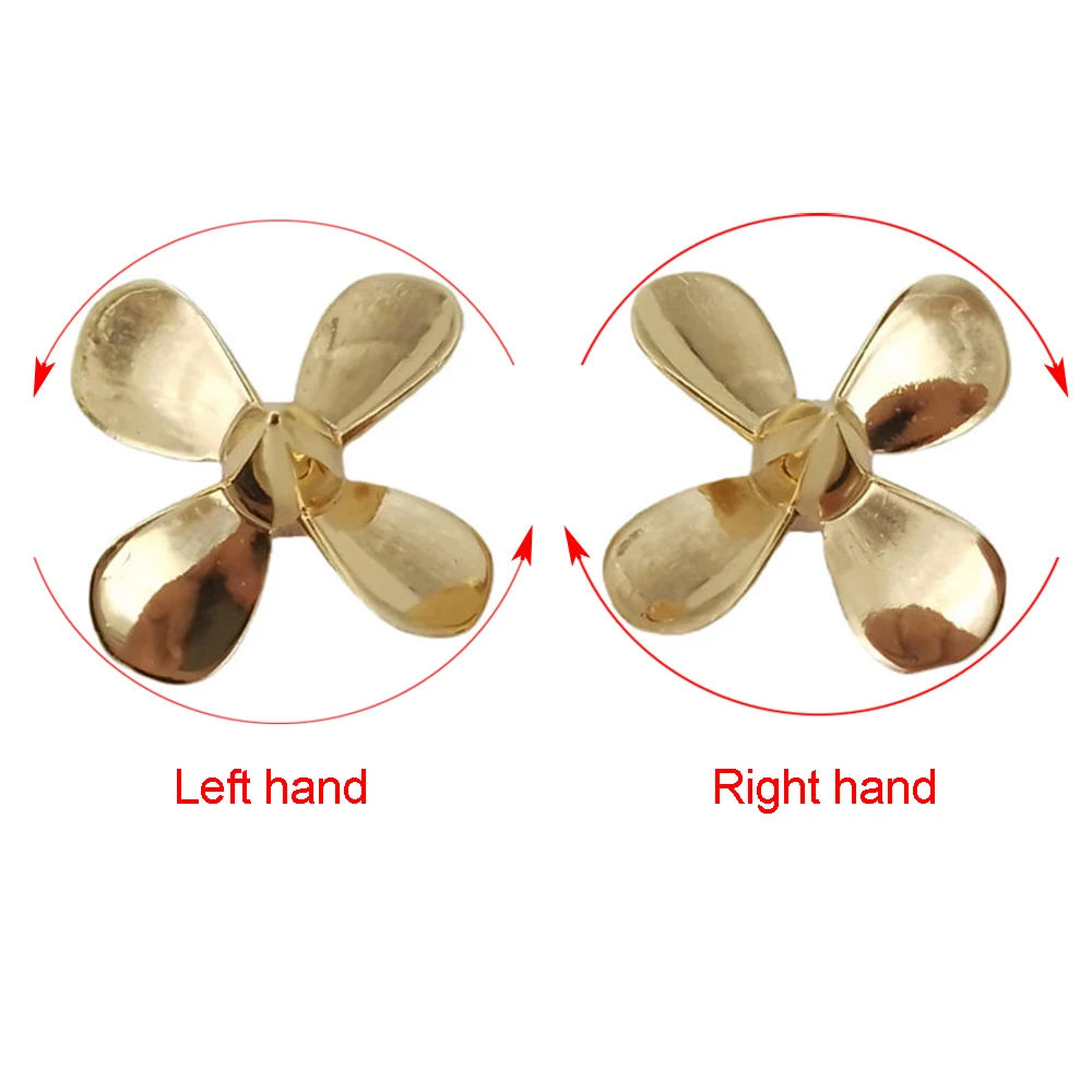 1PC 4-Blades Metal Propeller 3mm M3 26mm Submerged RH LH Prop for RC Boat Scale Marine Aircraft Carrier Submarine