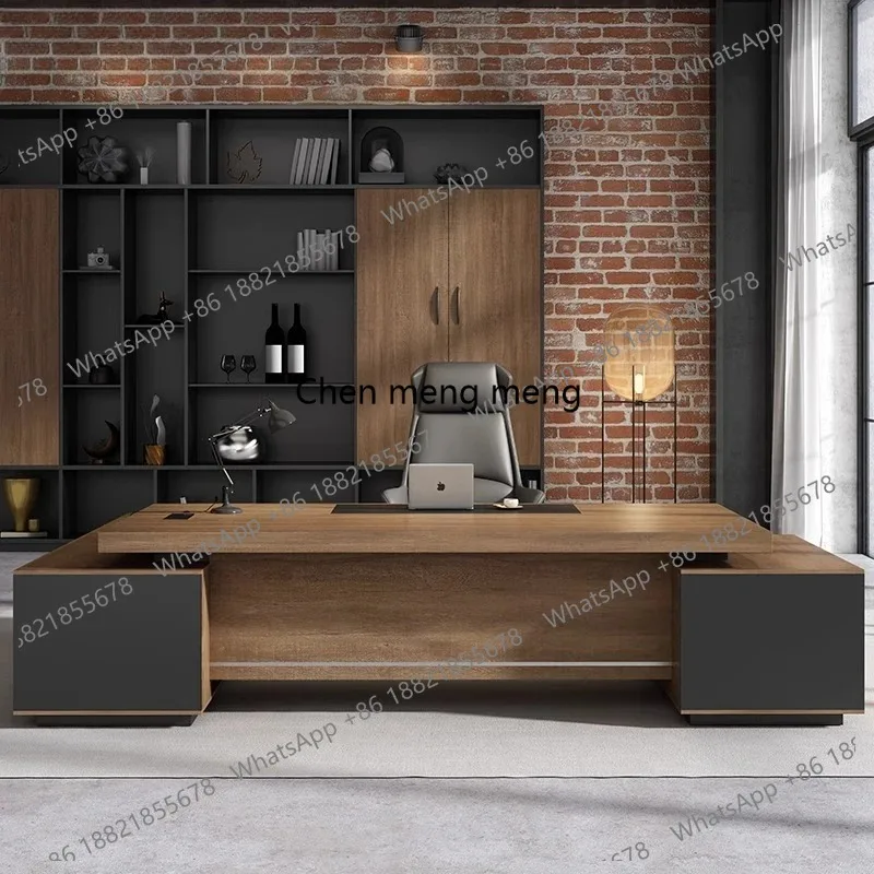 Storage Luxury Boss Table Simple Modern Manager Work European Desk Chair Reception Cabinet Accessories Escritorio Furniture