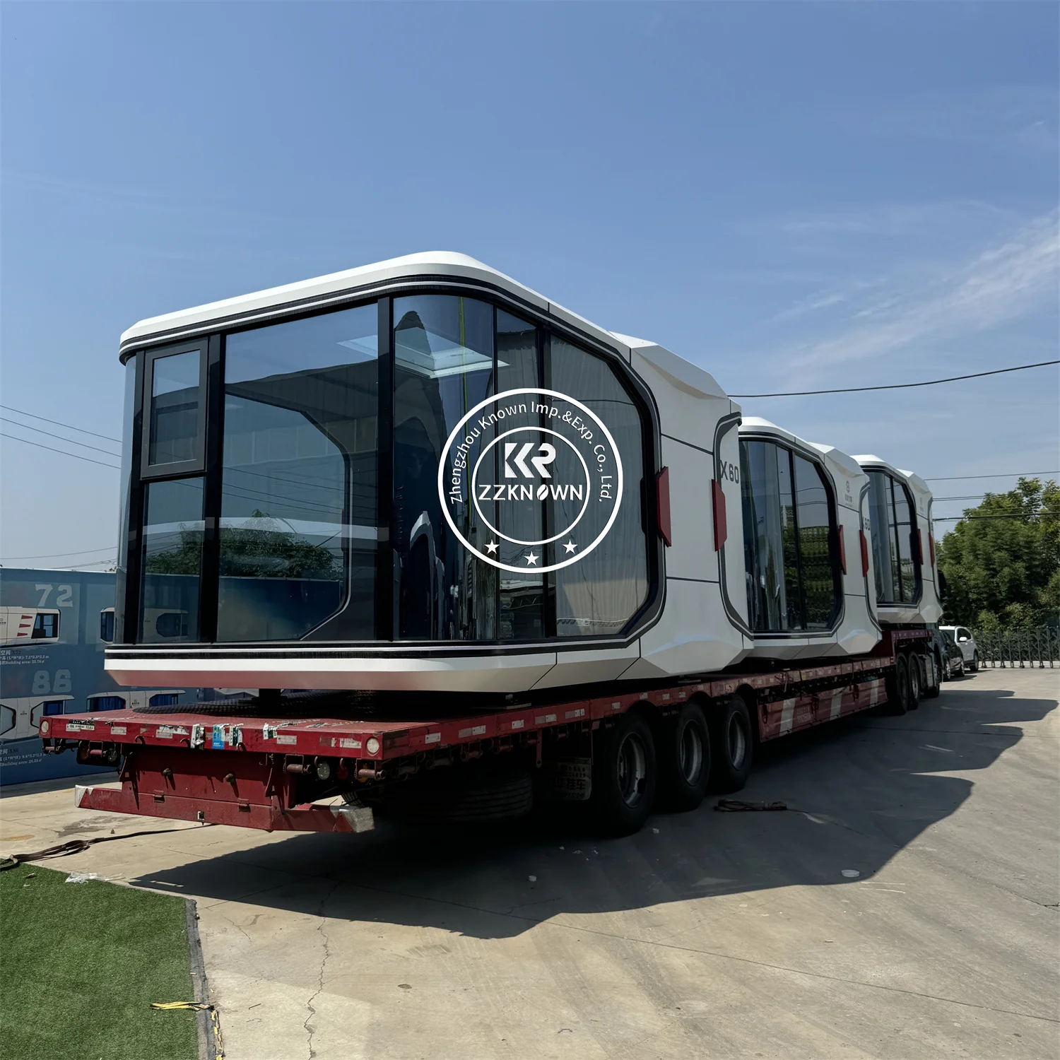 Luxury Anti-corrosion Durable Prefabricated Modular Mobile Home Outdoor Smart Voice Control Space Capsule House