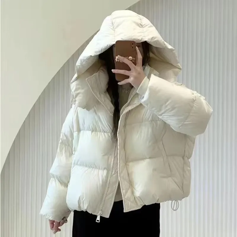 New 2025 Parkas Women Winter Down Cotton Jacket Coat Ladies Hooded Outwear Parka Thick Cotton Padded Female Overcoat Tops