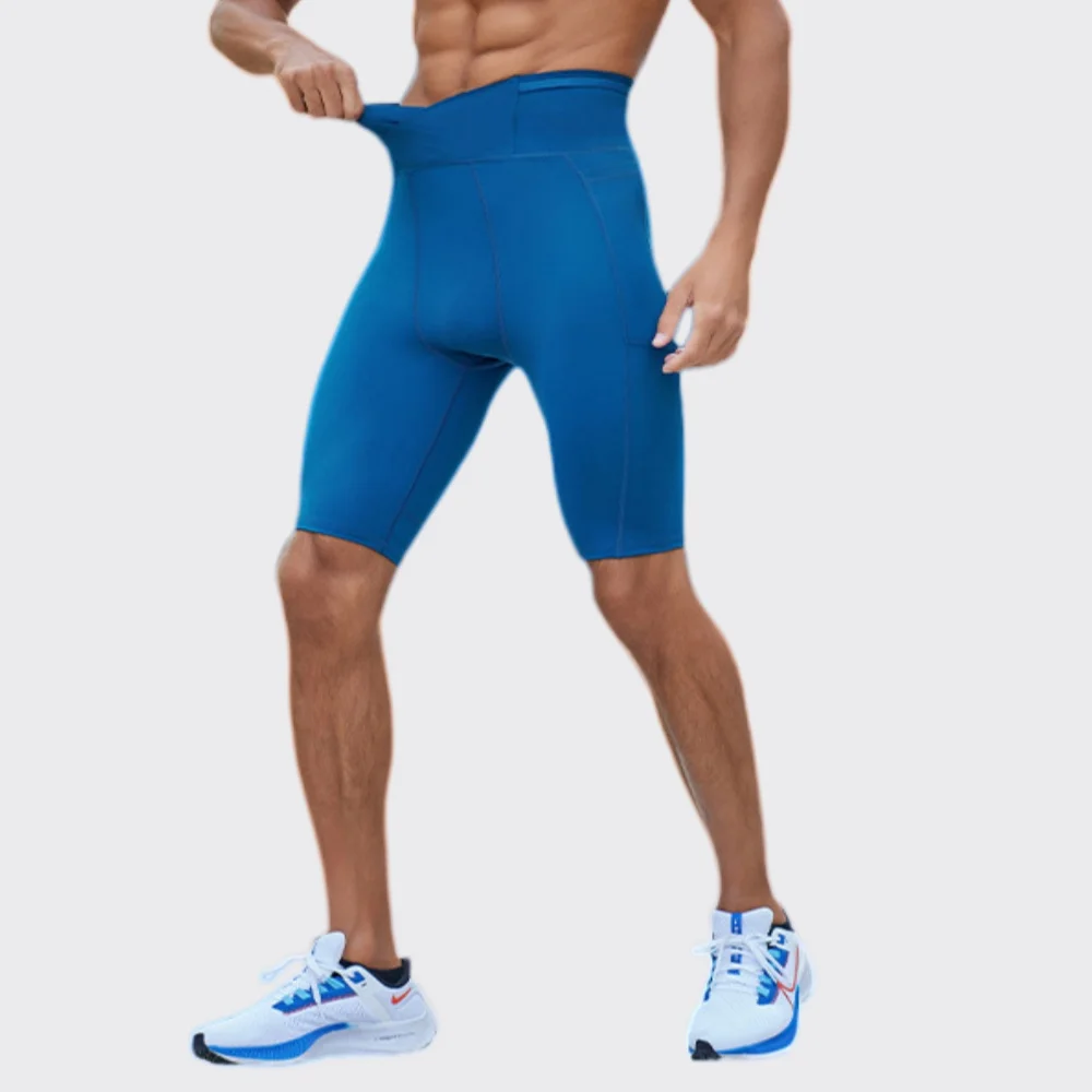 Fitness Shorts Summer Gym Sportswear Men Running Outdoor Sports Tights Fitness Workout Men's Quick Dry Breathable Cycling Shorts