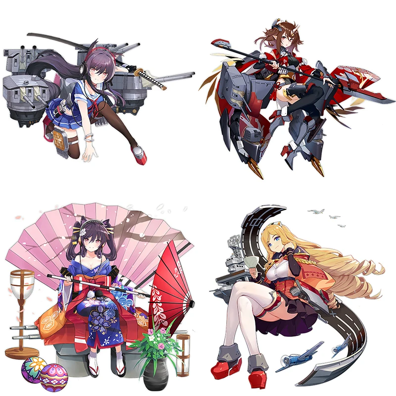 Three Ratels CYX15 Most complete Azur Lane PVC Anime sticker for car bike motorcycle laptop wall stickers decals