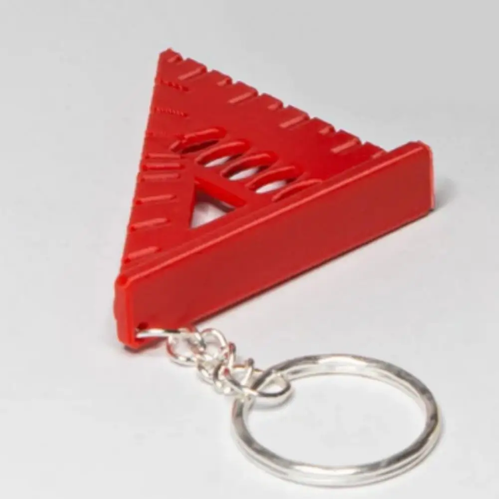 Durable Keychain for Backpack Keychain with Sturdy Key Ring Compact Pla Keychain Speed Ruler Smooth Finish Mini for Carpenters