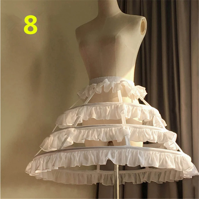 Cô Dâu Petticoat Crinoline Tây Nam Không Promise Vòng Lolita Voan Petticoat Dài Phiếu Trắng Petticoat Rockabilly Phồng Váy