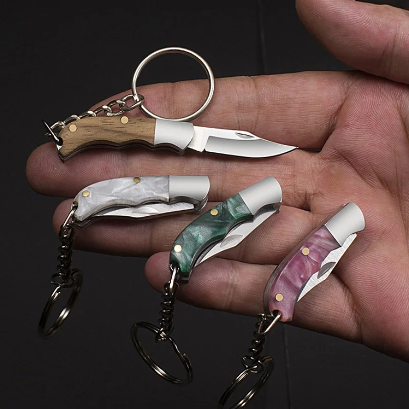 Foldable Portable Pocket Knife, Mini Sharp Keychain Pendant Cutter for Parcel & Box Opening, Exquisite Daily Carry Gift Knife