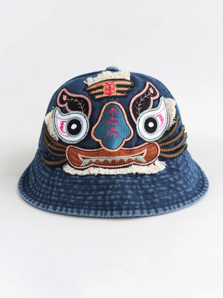 

2025 new cool Blue Cowboy Bucket Hat with String Men Denim Beach Sun Hat for Women Outdoor Spring Summer hip hop Fisherman Hat