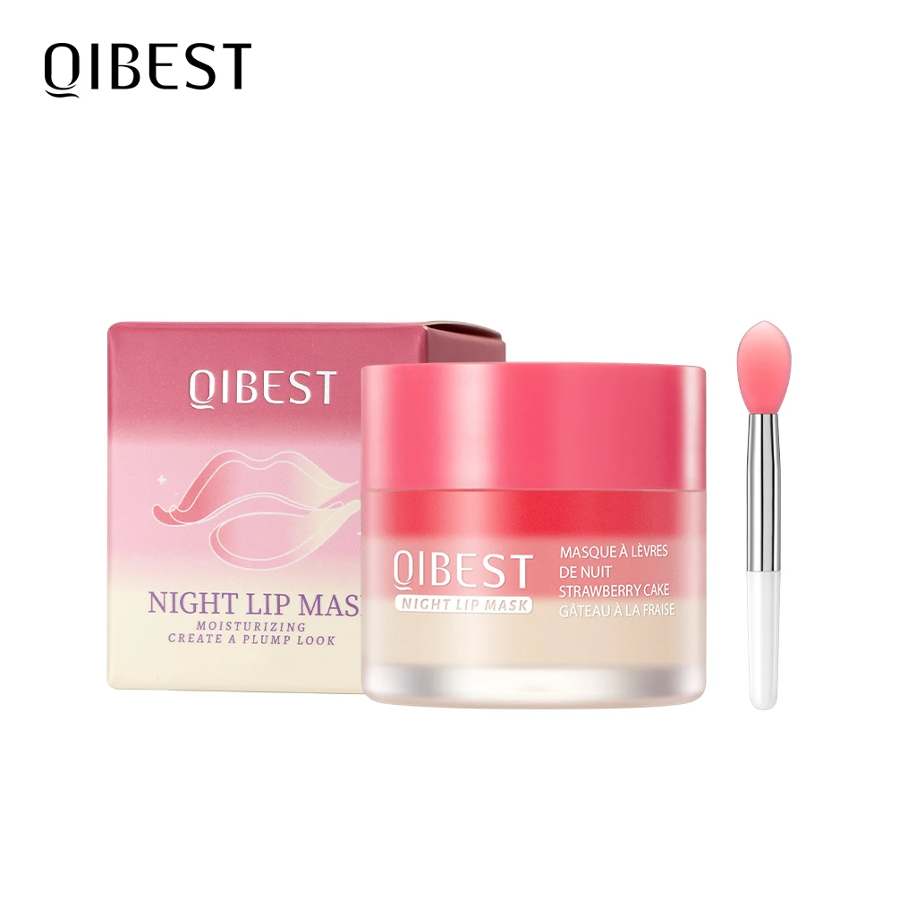 QIBEST 22g Moisturizing Lip Mask Night Sleeping Lips Care Maintenance Fades Lip Lines Relieves Lipitis Lip Care Products New