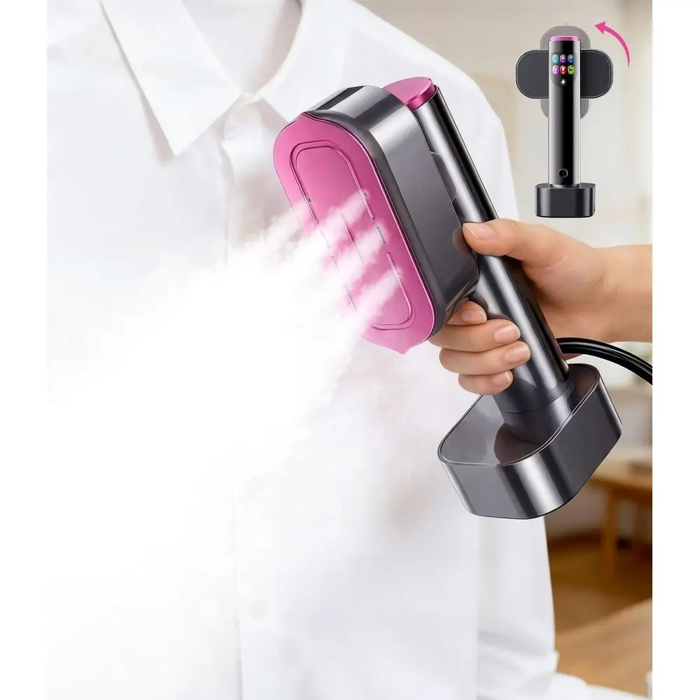 

Portable Handheld 2 in 1 Garment Steamer and Iron, 190ml Capacity, 1200W, Strong Steam for Wrinkle Removal