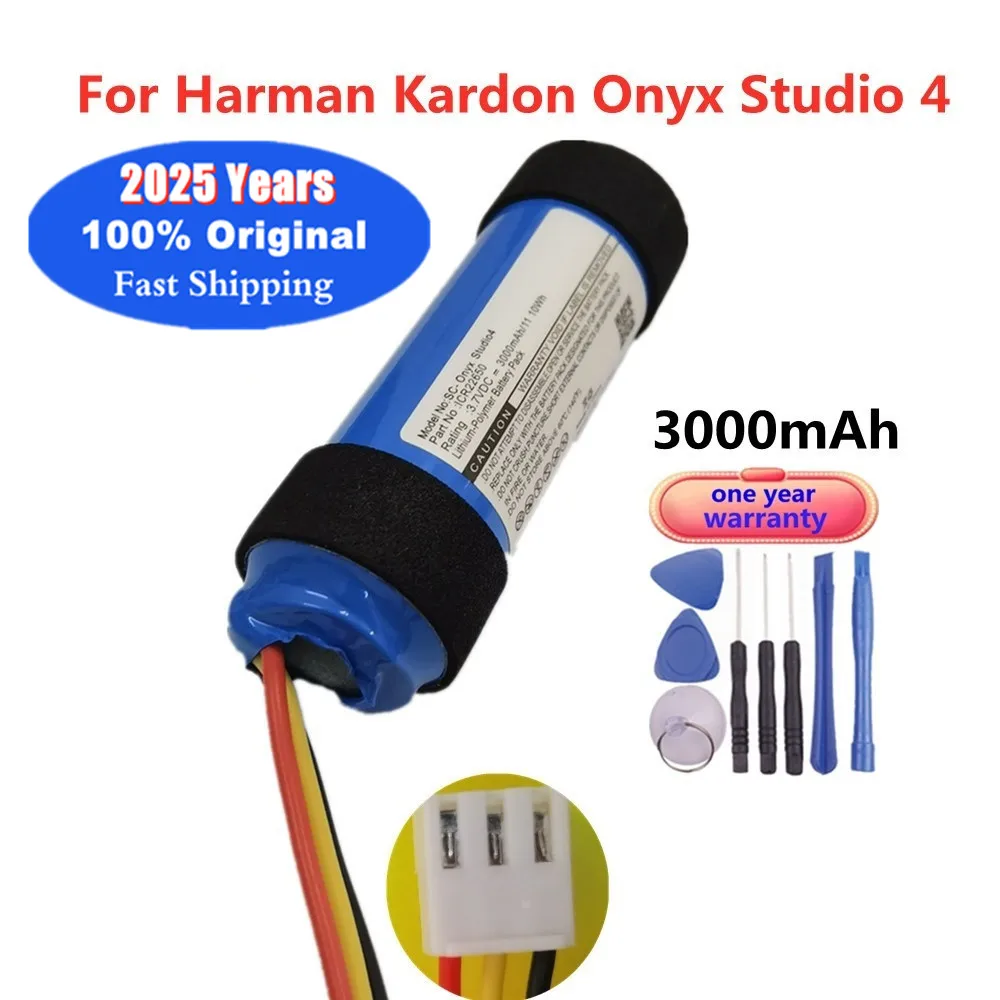 2025 Years 100% Original Battery For Harman Kardon Onyx Studio 4 Studio4 Wireless Bluetooth Speaker Batteries 3000mAh ICR22650