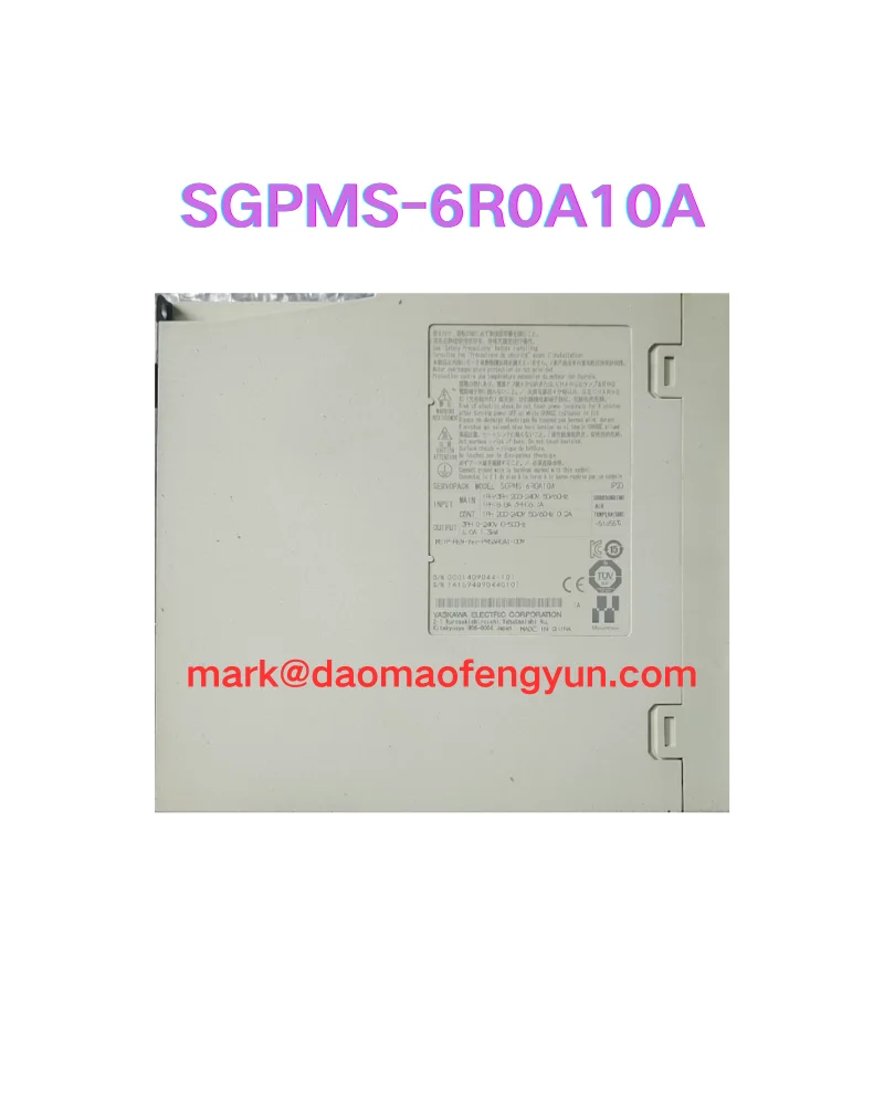 

SGPMS-6R0A10A New servo drive,