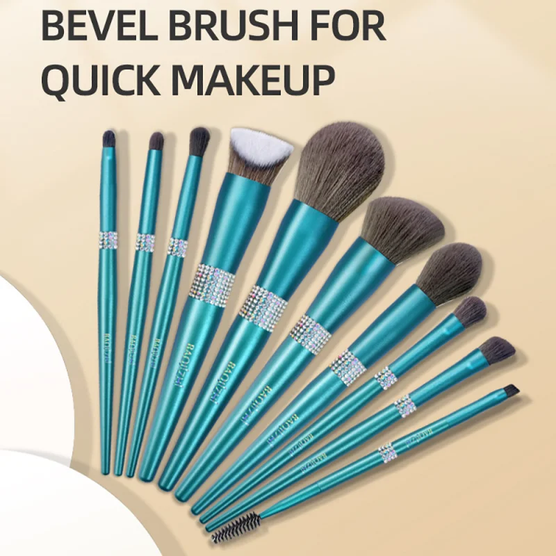 

12-Piece Professional Makeup Brush Set - Soft Bristles, Complete Makeup Routine