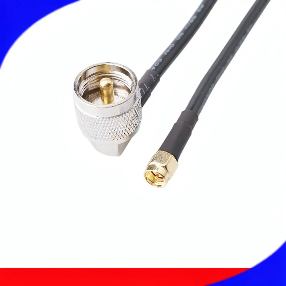 RF Adapter Cable UHF Female To SMA Male Plug RG58 Low Loss Extension Cord For Radio Antenna Base Station Connection Wire