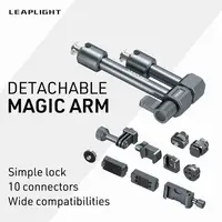 LEAPLIGHT Brazo Mágico de Gran Tamaño con Doble Cabezal Multifunción para Monitor, Cámara, Teléfono, Trípode, Soporte de Extensión para Jaula de Cámara
