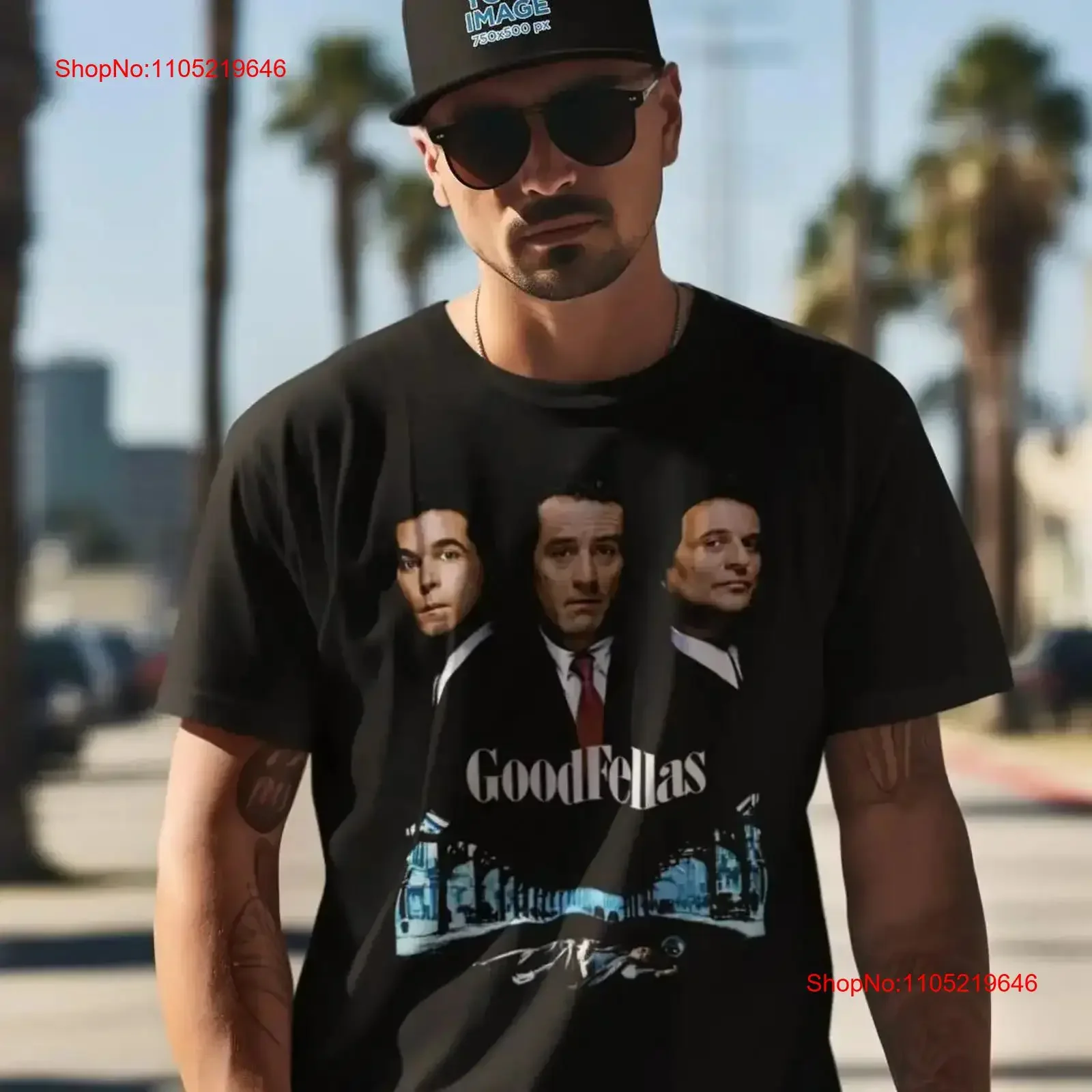 GoodFellas Movie Character Custom T Shirt vintage Washed Comfortable Slightly homme Casual Stretched designer clothes Versatile