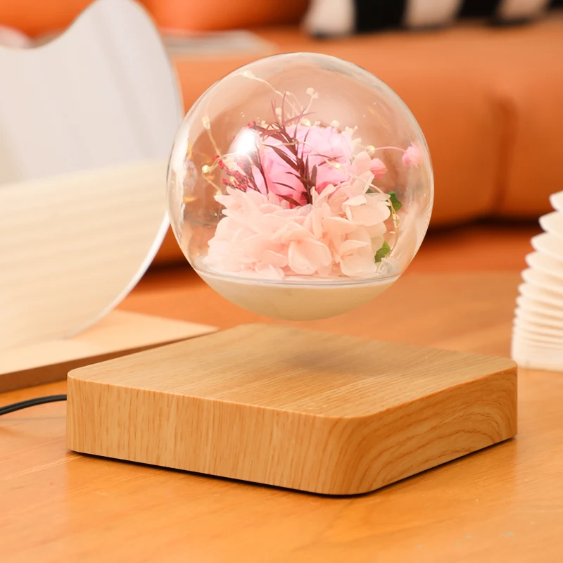 

Hotel Bar Coffee LED Table Lamp Magnetic Levitation Flower Ball Desk Light Lamp Home Decorative Romantic Environment Layout