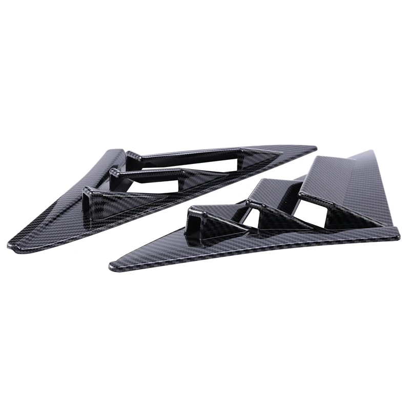 2 Pcs Car Rear Side Window Louvers Air Vent Scoop Shades Cover Blinds For Honda Civic Type R Hatchback 2020 2021 Accessory