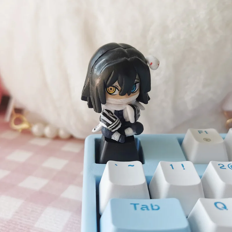 Ghost Slayer Blade You Bean Charcoal Jiro Personalized Keycap Mechanical Keyboard Transparent Creative Single Anime Girl Cute