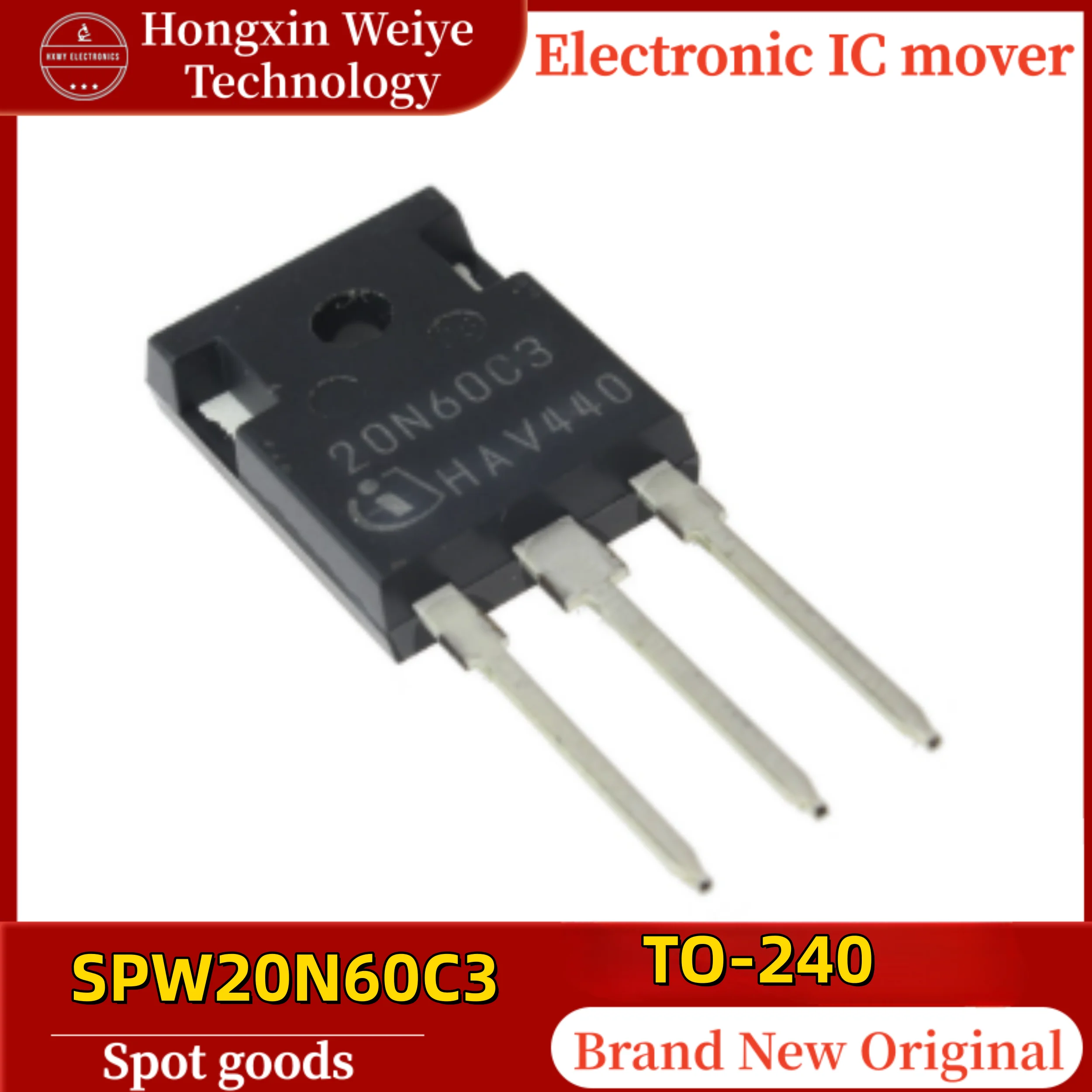 

5/10 PCS SPW20N60C3 with Silkscreen Mark 20N60C3 SPW20N60 TO-247 MOSFET Power Transistor IC 100% Original In Stock Fast Shipping