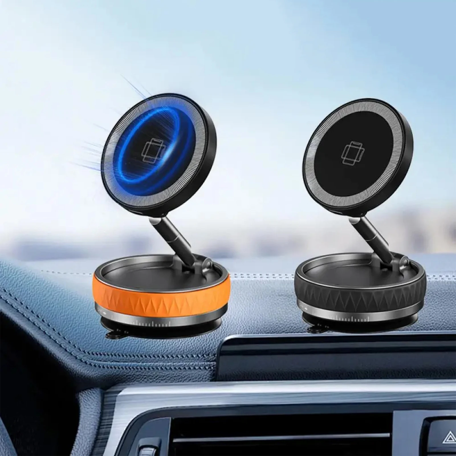 

360 ° Поворотный магнитный автомобильный держатель для телефона, складная подставка, вакуумная присоска, крепление для телефона для iPhone, Xiaomi, Samsung, Huawei