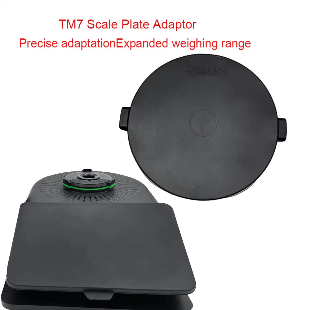 Black silicone weighing tray, designed specifically for Thermomix TM7 mixers, is an easy to clean and install weighing adapter.