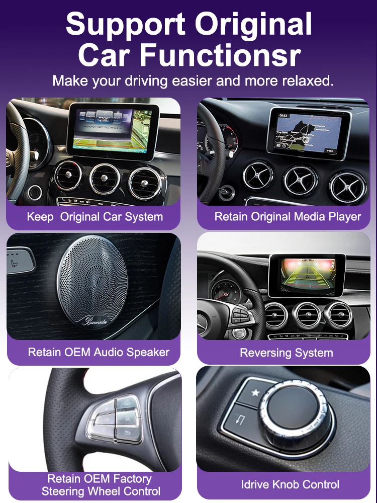 2400*900 Multimedia Display Für Benz EINE W176 W463 C117 W246 2013-2018 NTG4.5 NTG 5,0 Touchscreen drahtlose Carplay Android Auto – Detail 6