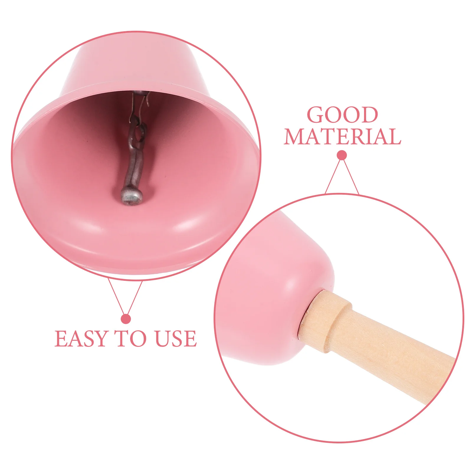 2 قطعة أجراس الحديد المعدنية عيد الميلاد حشرجة الموت مطعم فندق الوردي الديكور اليد جرس الزفاف قبلة الجرس